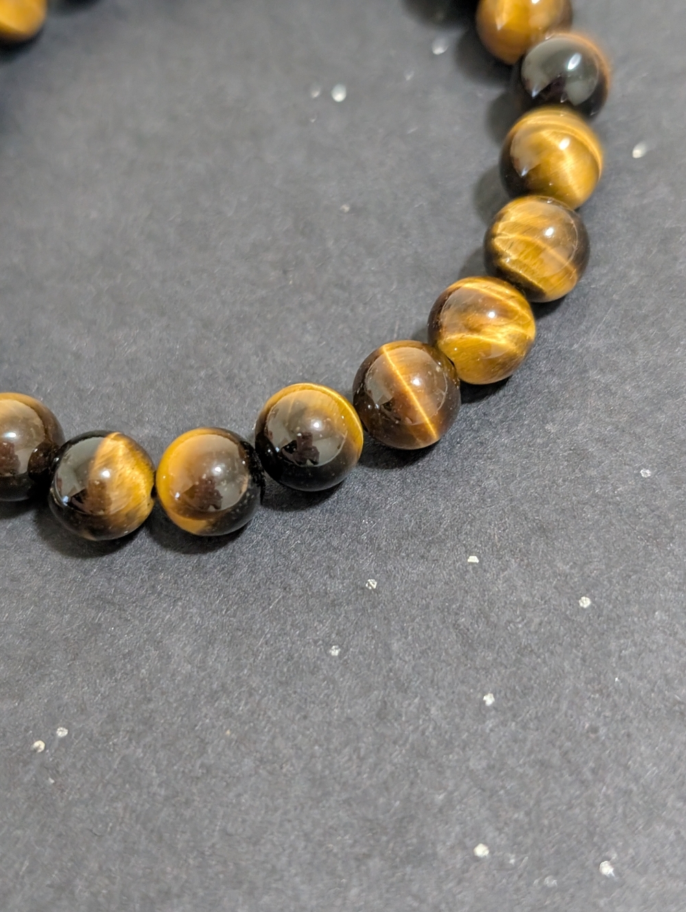 Tiger's Eye Bracelet with Tiger's Eye Charm - Picture 7 of 7